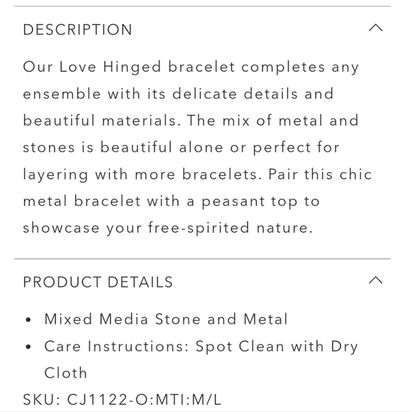 NWT JOHNNY WAS BRACELET SIZE - Picture 2 of 6